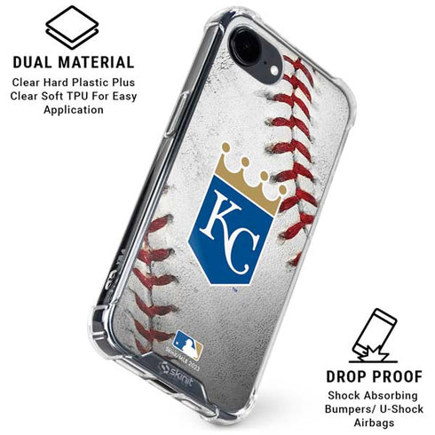 MLB Kansas City Royals Game Ball iPhone 16e Clear Case